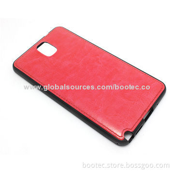 IML Case for Samsung Galaxy Note 3, PU Leather Coating and Soft TPU Body, Fashionable Design